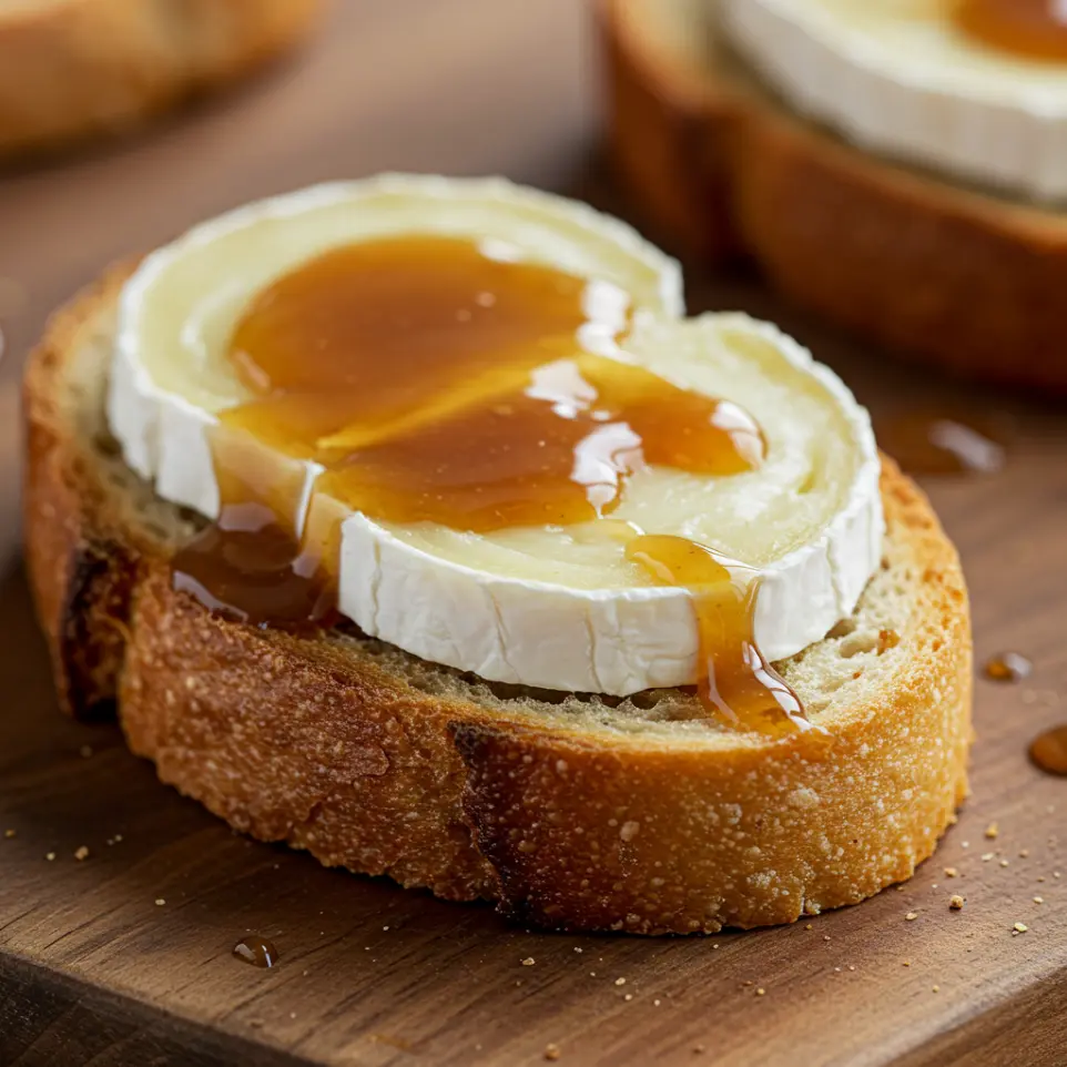 Toast chèvre et Castamel